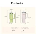 40 oz Insulated Stainless Steel Travel Tumbler