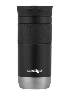 Contigo Byron Snapseal Black Stainless Steel Travel Mug
