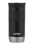 Contigo Byron Snapseal Black Stainless Steel Travel Mug