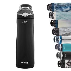 Contigo Ashland Chill 590 ml Stainless Steel Insulated Water Bottle with Straw,