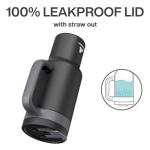 POWCAN 40 oz Tumbler with Handle, 2-in-1 Straw and Sip Lid, Leakproof, Dishwasher Safe, Insulated Stainless Steel Travel Coffee Mug, Keeps Cold for 34 Hours, Fits in Car Cup Holder (Midnight)