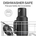 POWCAN 40 oz Tumbler with Handle, 2-in-1 Straw and Sip Lid, Leakproof, Dishwasher Safe, Insulated Stainless Steel Travel Coffee Mug, Keeps Cold for 34 Hours, Fits in Car Cup Holder (Midnight)