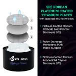 H2Wellness Portable Hydrogen Water Bottle, 400ml