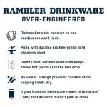 YETI 42 oz Rambler Tumbler with Handle and Straw