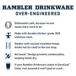 YETI Rambler 18 oz Stainless Steel Bottle with Straw