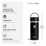 Hydro Flask Flex Sip Insulated Coffee Tumbler 16 Oz