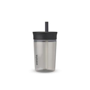 Owala Kids 15 Oz Spill-Resistant Tumbler - Black/Gray