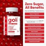 Goli Apple Cider Vinegar Gummies with B12 & Probiotics