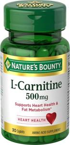 Nature's Bounty L-Carnitine Fat Burner Supplement 500 mg