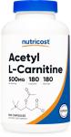 Nutricost Acetyl L-Carnitine 500mg 180 Capsules