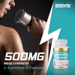 L-Carnitine 500 mg Capsules for Fitness 60 Count
