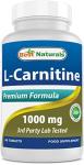 Best Naturals L-Carnitine 1000mg, 60 Tablets