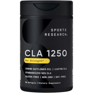 Sports Research CLA 1250mg Softgels for Weight Loss