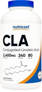 Nutricost CLA 800mg – 240 Softgels for Weight Loss