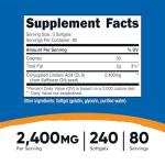 Nutricost CLA 800mg – 240 Softgels for Weight Loss