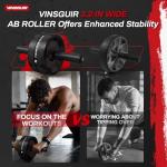 Vinsguir Ab Roller Wheel for Core Strength Workout