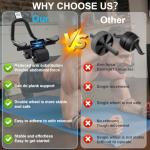 Ab Roller Wheel with Timer and Knee Mat