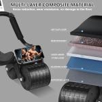 Ab Roller Wheel with Timer and Knee Mat