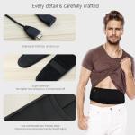Adjustable Black Abdominal Fitness Workout Belt