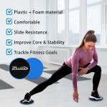 ZILLEEN Exercise Sliders - Pilates Fitness Discs, 2 Pack