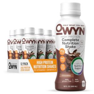 OWYN High Protein Chocolate Shake - 12 Pack