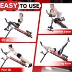 Bigzzia Adjustable Ab Bench – Full Body Workout