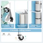 Yoga Mat Storage Rack on Wheels for Home Gym