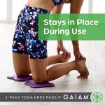 Gaiam Yoga Knee Pads - Cushions for Fitness and Travel