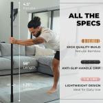 Bamboo Yoga Stick for Stretching and Mobility