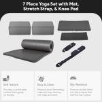 BalanceFrom 7-Piece Yoga Set with Extra Thick Mat