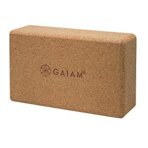 Gaiam Natural Cork Yoga Brick for Better Poses