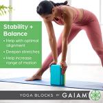 Gaiam Yoga Block - Non-Slip EVA Foam Support