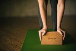 Gaiam Natural Cork Yoga Brick for Better Poses