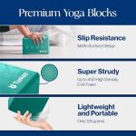 Tumaz Non-Slip Yoga Blocks Set with E-Book