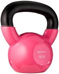 15 lb Pink Vinyl Kettlebell by Amazon Basics