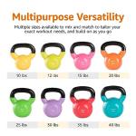 15 lb Pink Vinyl Kettlebell by Amazon Basics