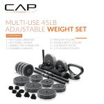 45 lb Adjustable Weight Set for Full-Body Workouts
