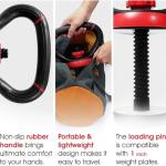 Adjustable Kettlebell Handle for 1-Inch Plates