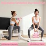 Adjustable 4-in-1 Kettlebell Set for Women