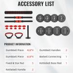 40lbs Adjustable Dumbbell Set for Versatile Workouts