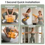 Adjustable Dumbbell & Kettlebell Set for Home Workouts