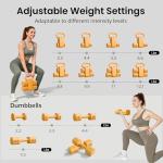 Adjustable Dumbbell & Kettlebell Set for Home Workouts