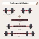 OLIXIS 4-in-1 Adjustable Dumbbell Set for Home Gym