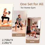 OLIXIS 4-in-1 Adjustable Dumbbell Set for Home Gym