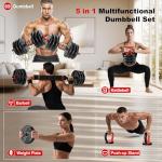 5-in-1 Adjustable Dumbbell Set for Home Workouts