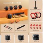 5-in-1 Adjustable Dumbbell Set for Home Workouts