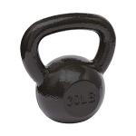 30 lb Cast Iron Kettlebell with Easy Grip