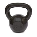 30 lb Cast Iron Kettlebell with Easy Grip