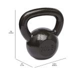 30 lb Cast Iron Kettlebell with Easy Grip