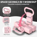 Adjustable 4-in-1 Dumbbell Set for Women